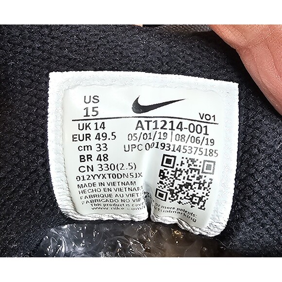 Nike Mamba Focus Black / White AT1214-001 Men's size 15 US Kobe Bryant - Picture 5 of 9